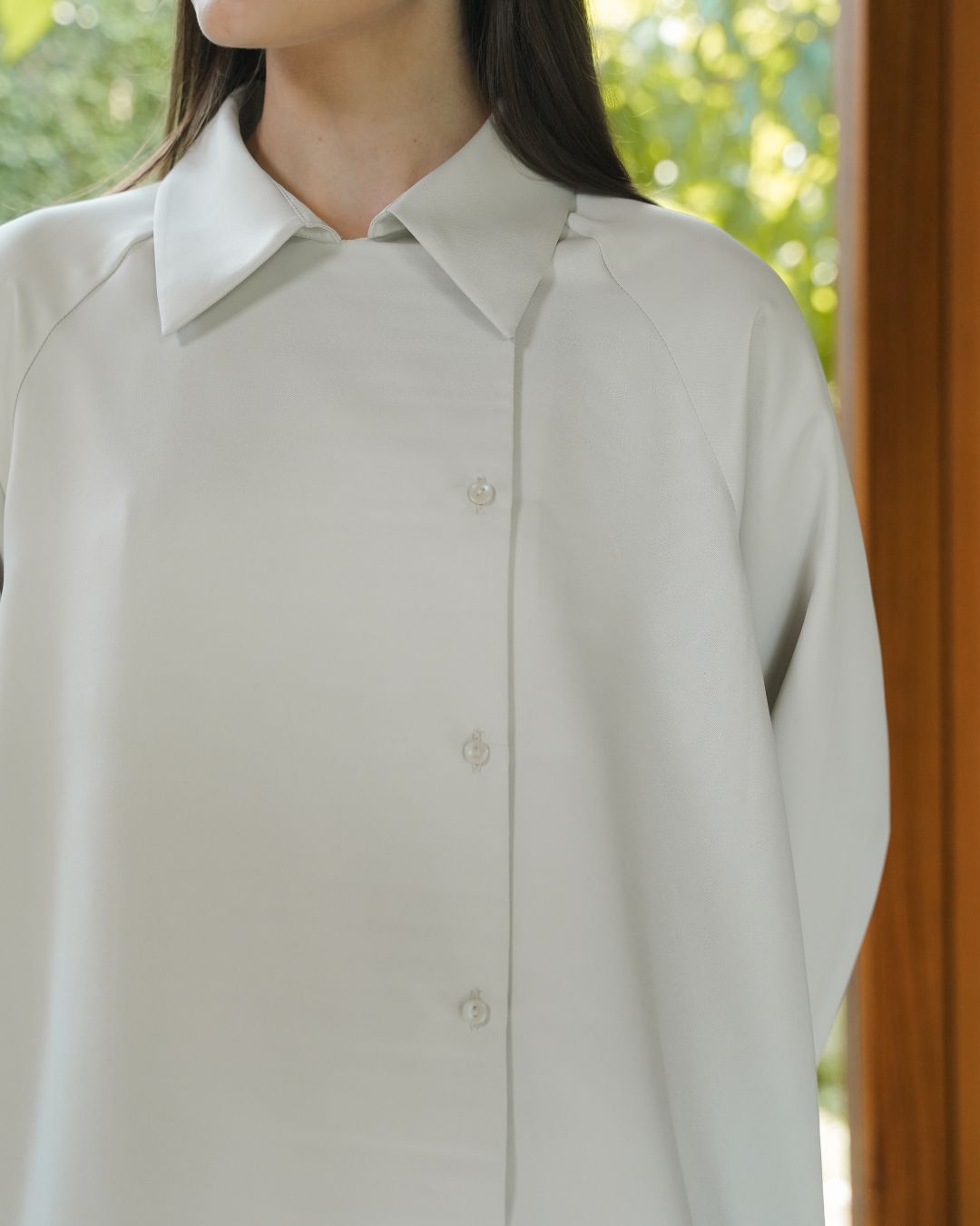 INVIO Belvie Double Breasted Shirt | Kemeja Wanita - Amber Collection