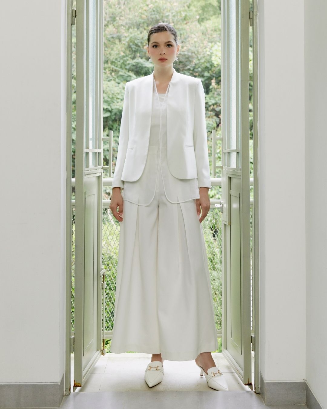 INVIO Tracey Chiffon Layer Blazer | Jas Wanita - Luminescence