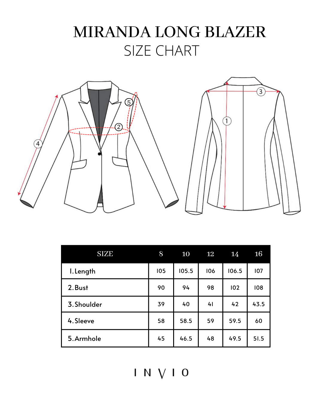 INVIO Miranda Layered Effect Long Blazer | Jas Wanita - Runway