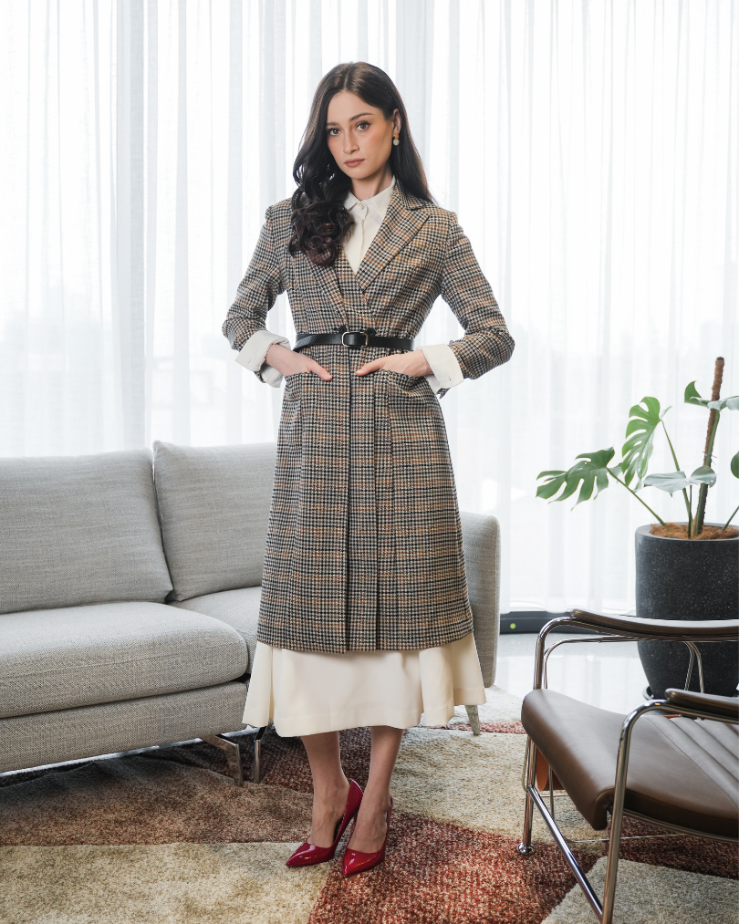 INVIO Miranda Layered Effect Long Blazer | Jas Wanita - Runway