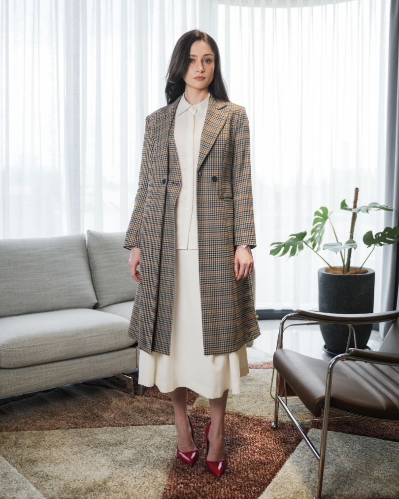 INVIO Miranda Layered Effect Long Blazer | Jas Wanita - Runway