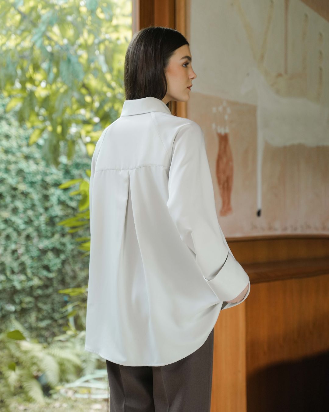 INVIO Belvie Double Breasted Shirt | Kemeja Wanita - Amber Collection