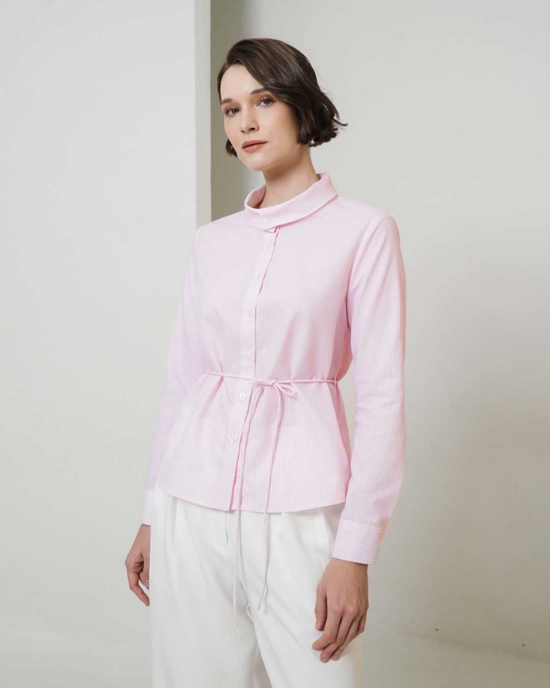 INVIO Adley Convertible Collar Shirt | Kemeja Wanita -  Leanne Collection