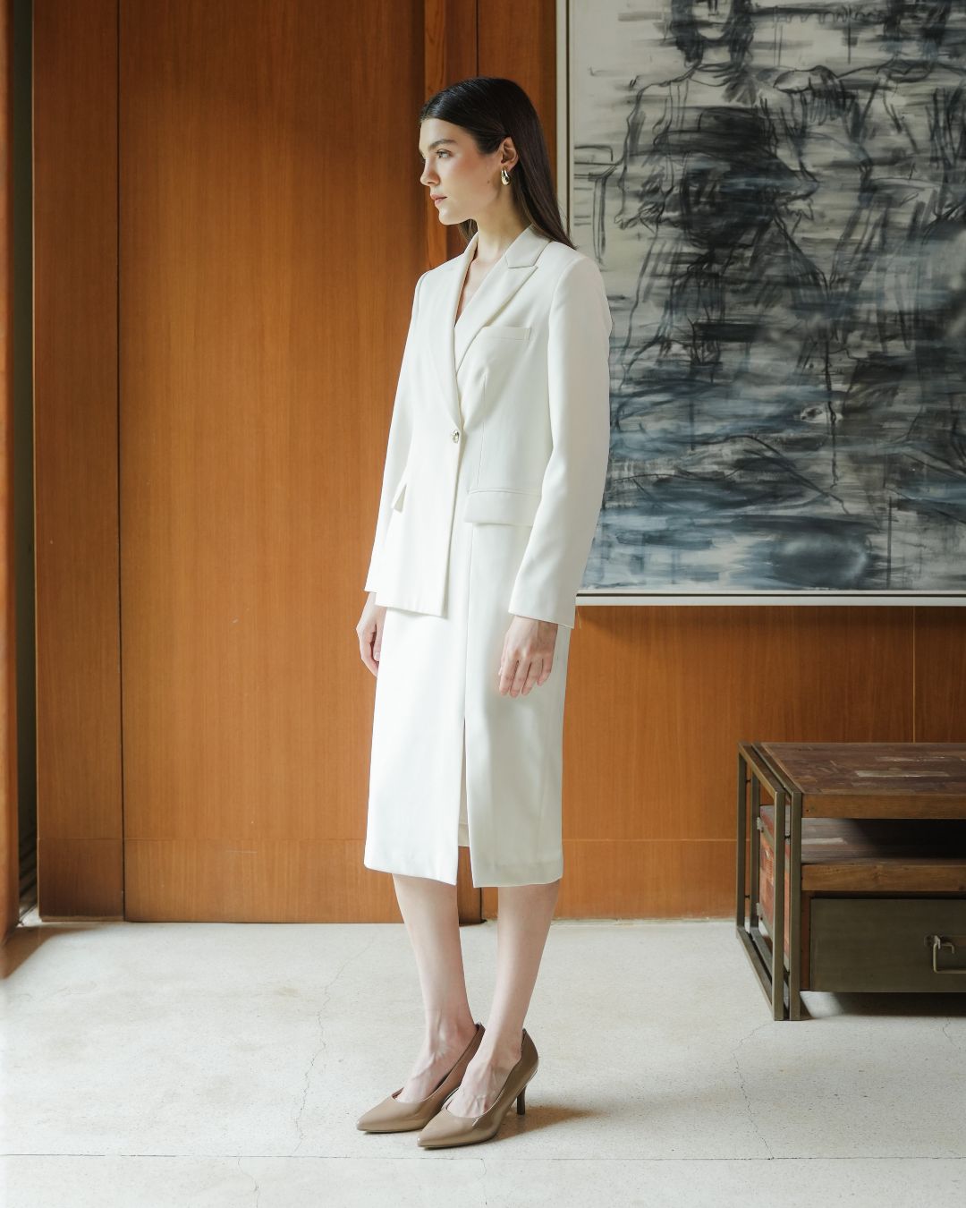 INVIO Belisse Blazer Dress | Dress Jas Wanita - Amber Collection