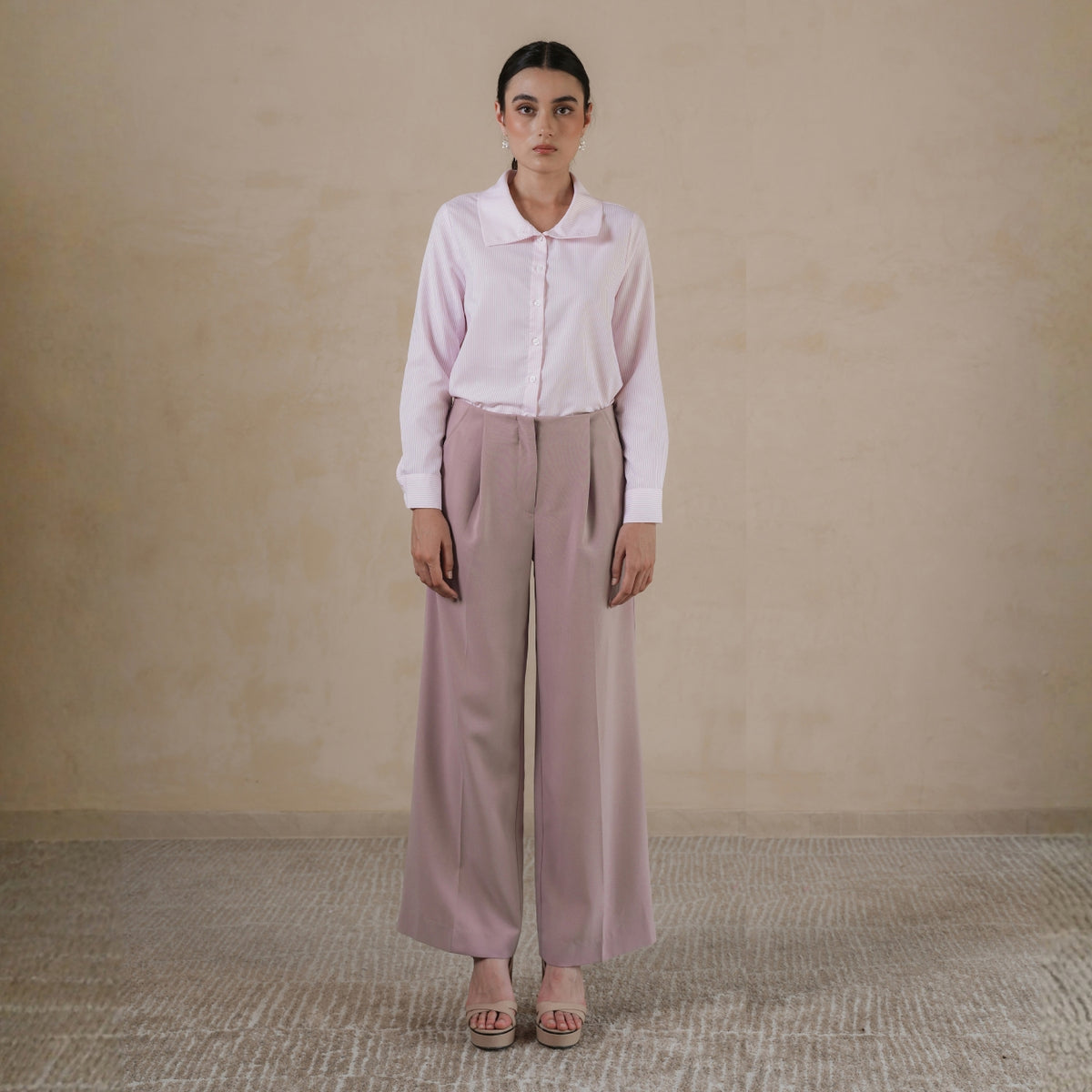 INVIO Despina Overlap Fold Trousers | Celana Wanita - Marea Collection