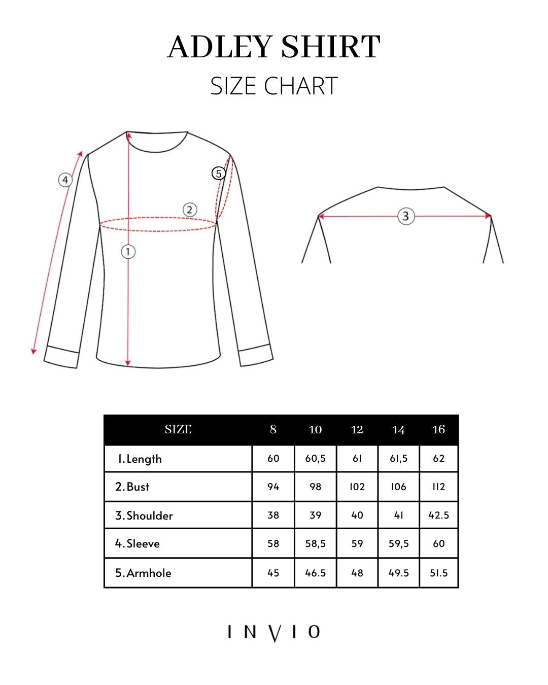 INVIO Adley Convertible Collar Shirt | Kemeja Wanita -  Leanne Collection