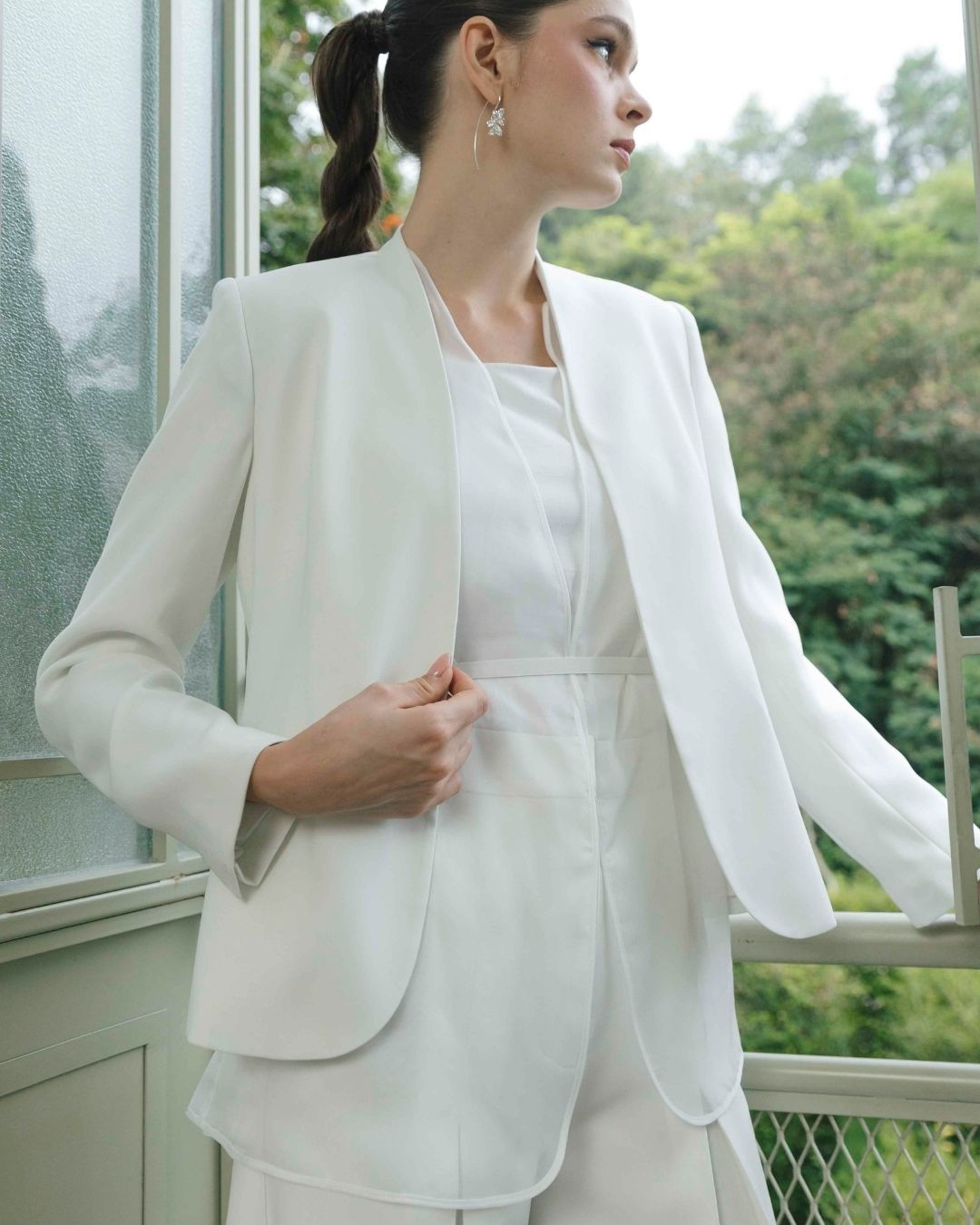 INVIO Tracey Chiffon Layer Blazer | Jas Wanita - Luminescence