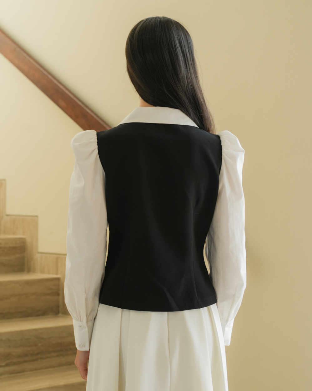 INVIO Poppie Vest Shirt | Kemeja Atasan Wanita - Costa