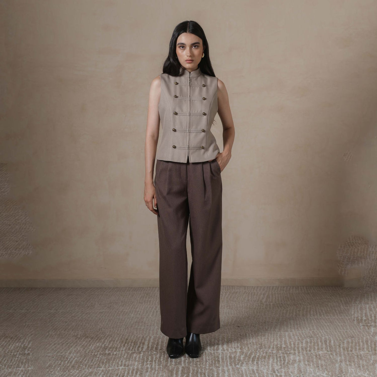 INVIO Dixie Napoleon Vest | Rompi Wanita - Marea Collection