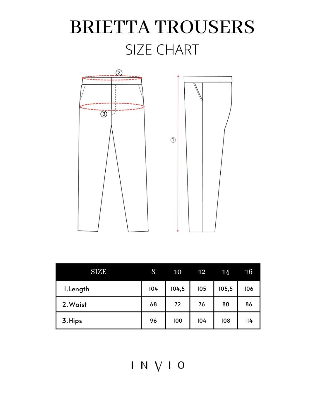 INVIO Brietta Side Pleat Trousers | Celana Wanita - Amber Collection
