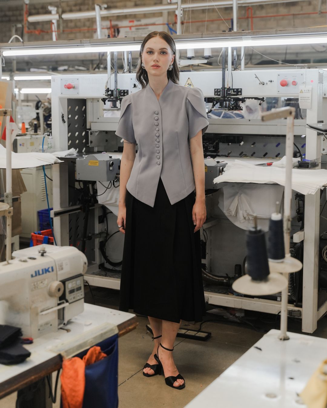 INVIO Zaneta Petal Sleeve Top | Atasan Wanita - Atelier Collection