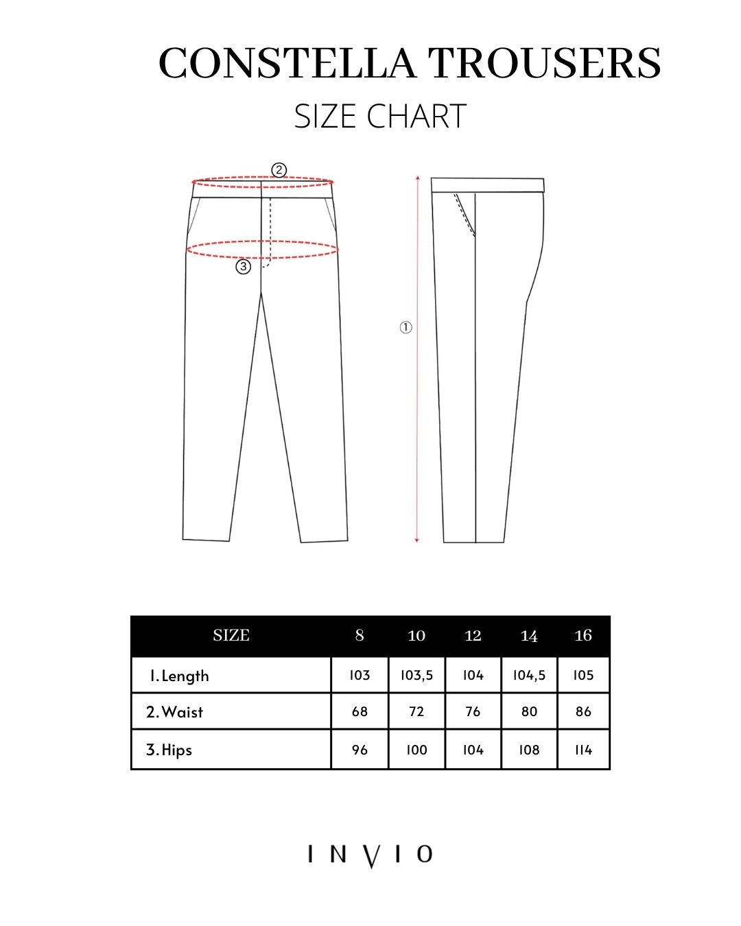 Constella Curve Flap Trousers