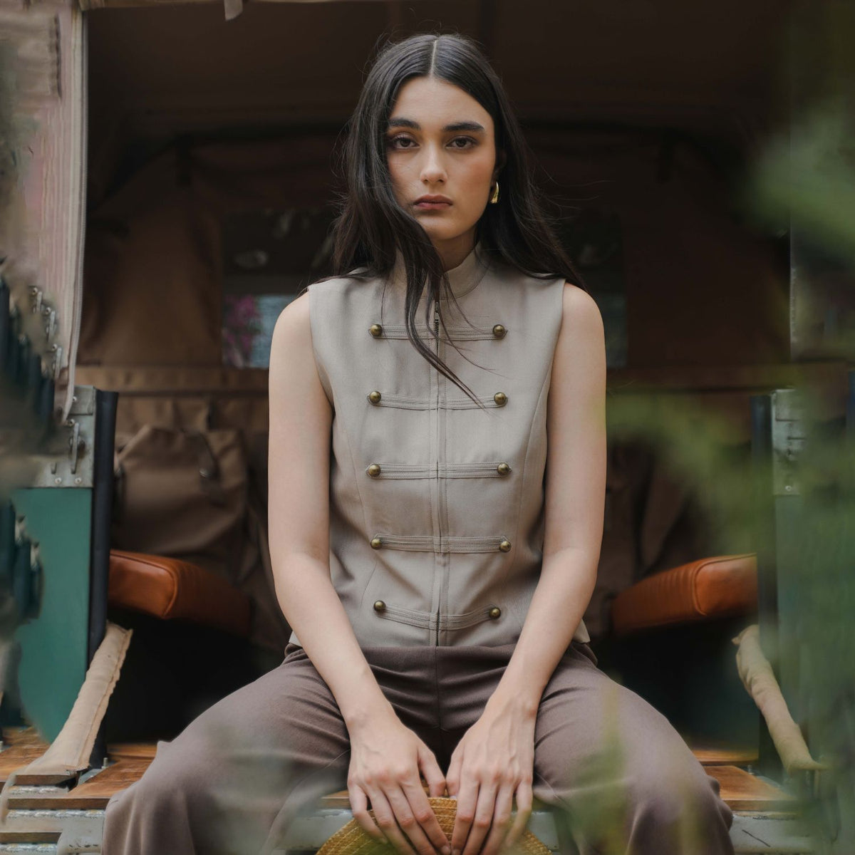 INVIO Dixie Napoleon Vest | Rompi Wanita - Marea Collection