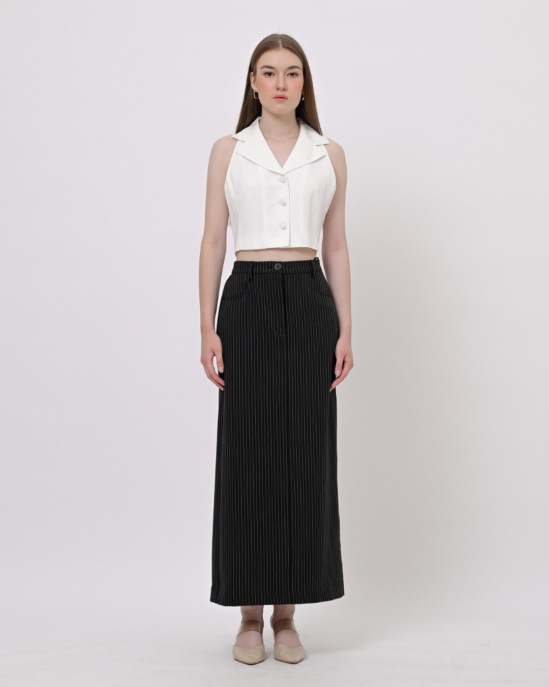 Heriette Stripe Maxi Skirt | Rok Wanita - Everlasting