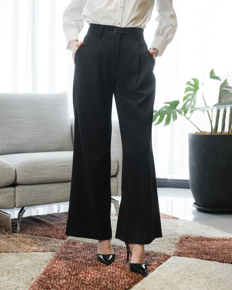 INVIO Holt Oval Ring Buckle Trousers | Celana Wanita - Runway