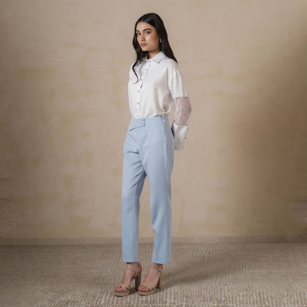 INVIO Darlene Tab Waist Trousers | Celana Wanita - Marea Collection