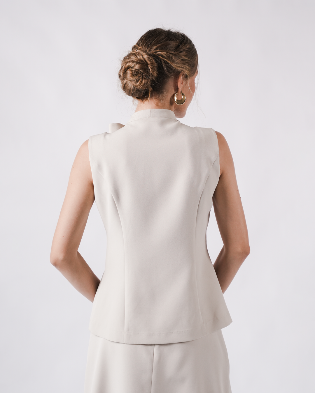 INVIO Yardena Tie-Neck Lace Blouse | Atasan Wanita - Marielle