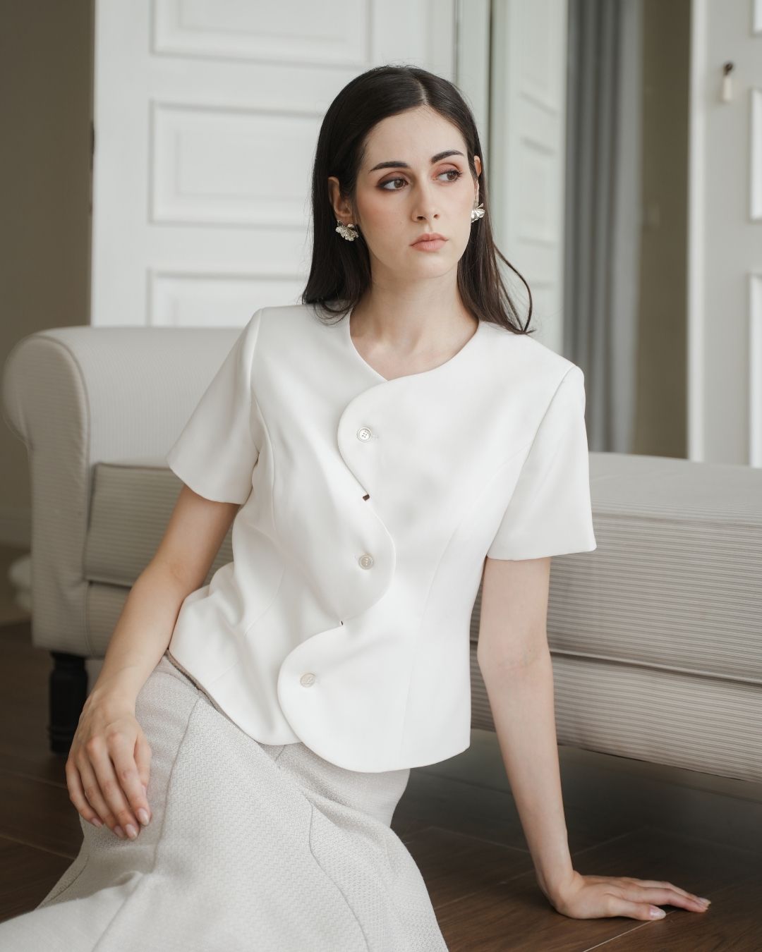 Claude Ripple Top