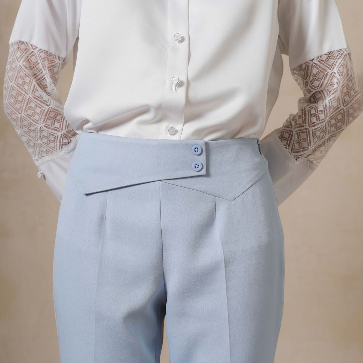 INVIO Darlene Tab Waist Trousers | Celana Wanita - Marea Collection