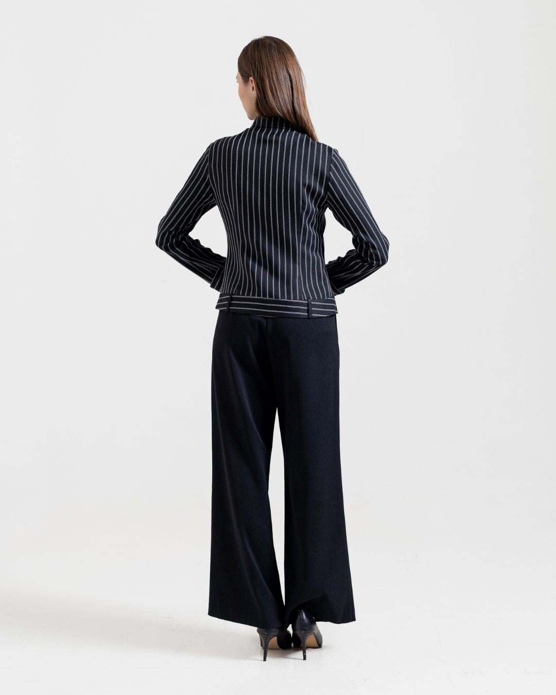 INVIO Zalenka Pinstripe Loop Shirt | Kemeja Blouse Wanita - Atelier Collection