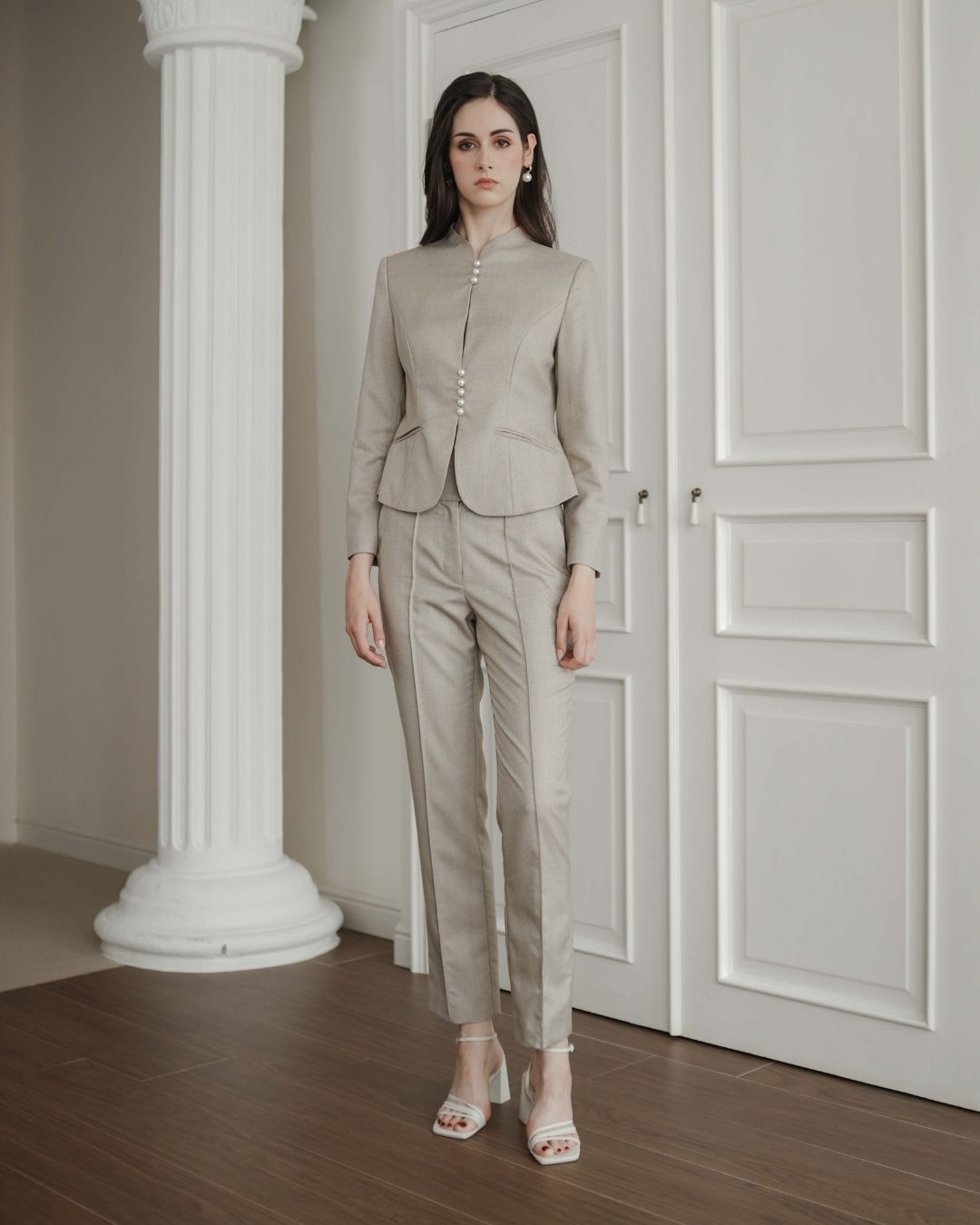 Caryn Buckle Waist Trousers