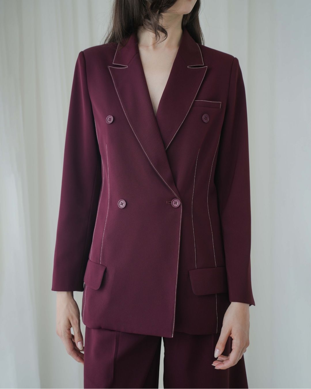 Constella Accent Stitch Blazer