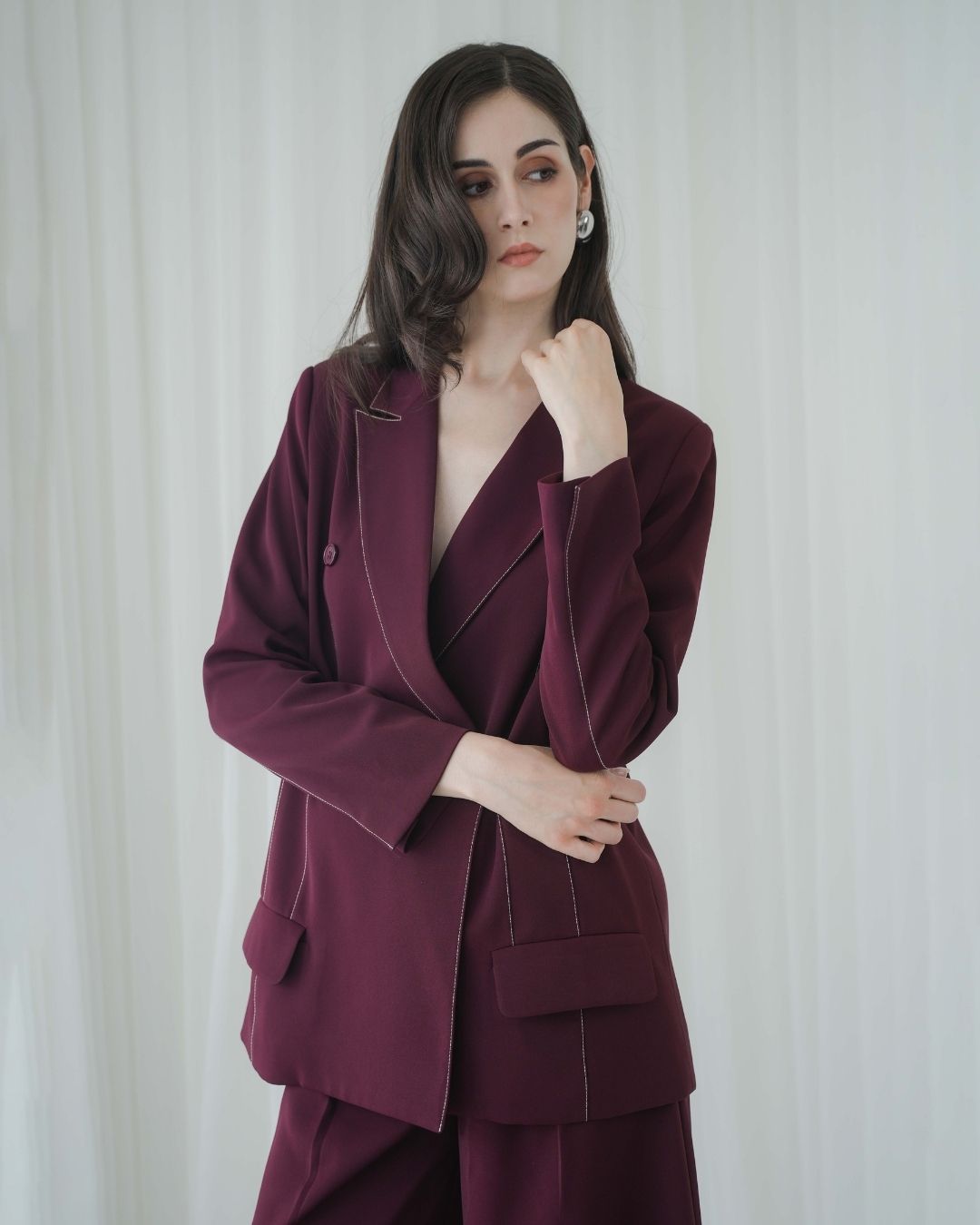 Constella Accent Stitch Blazer