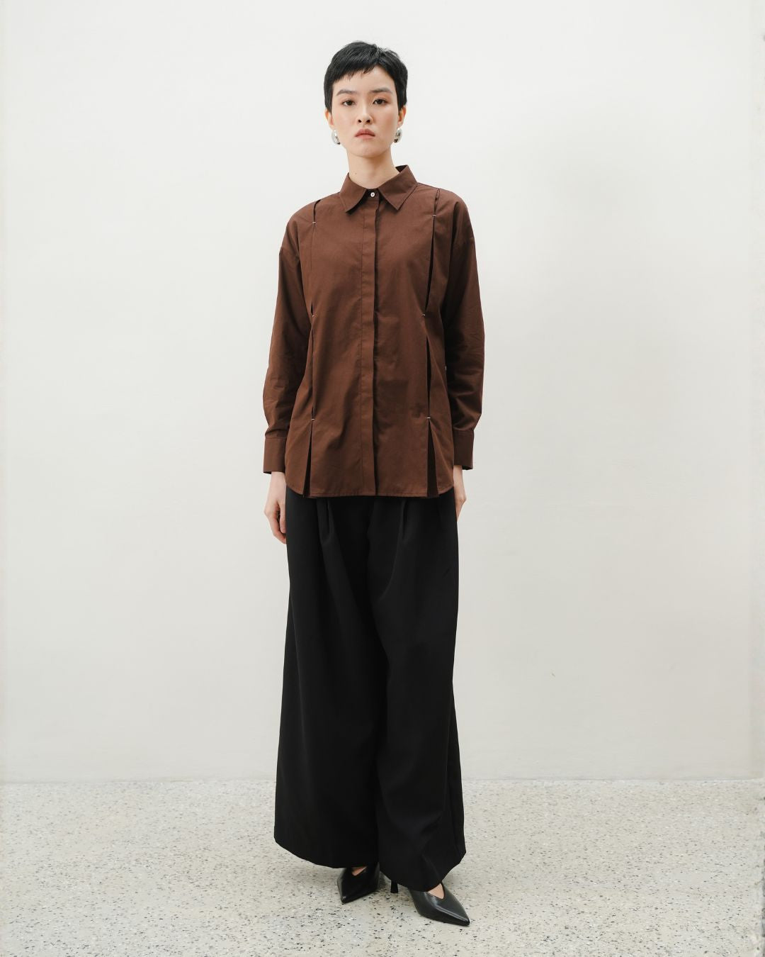 INVIO Vynette Seam Shirt | Atasan Kemeja Wanita - Resonance