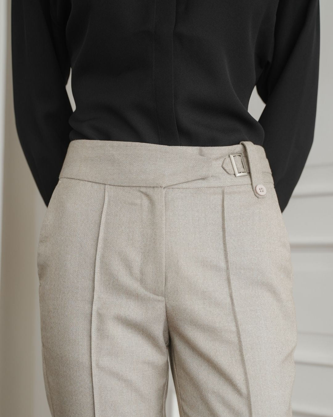 Caryn Buckle Waist Trousers