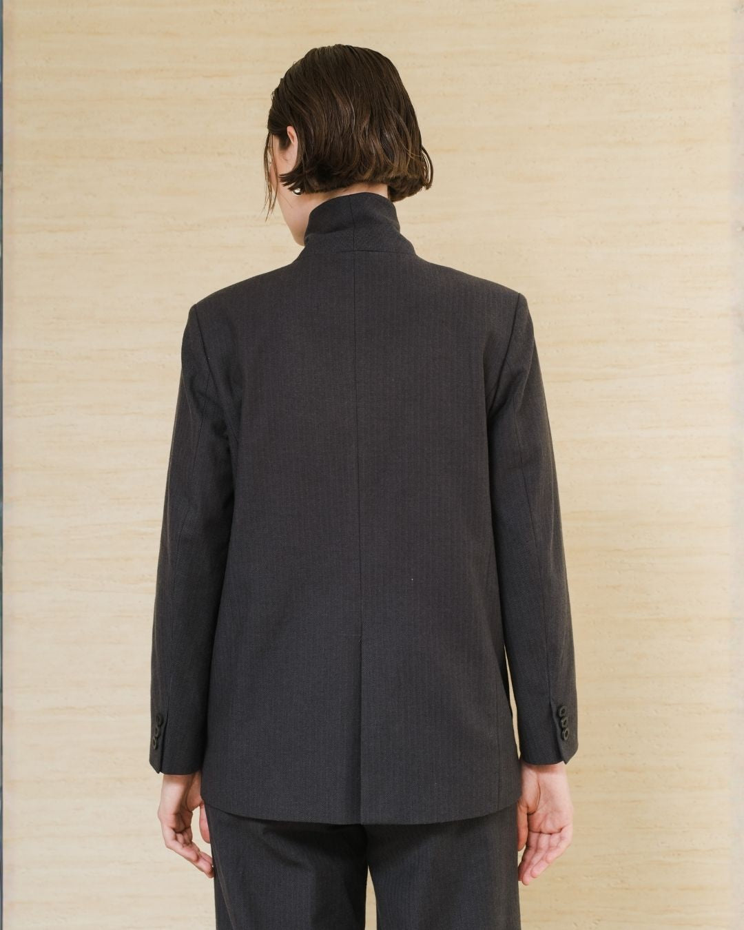 INVIO Abigail High Neck Blazer | Jas Wanita -  Leanne Collection
