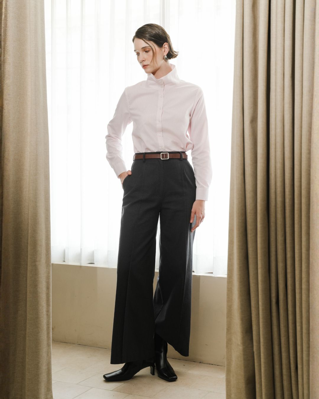 INVIO Abigail Front Crease Trousers | Celana Wanita - Leanne Collection