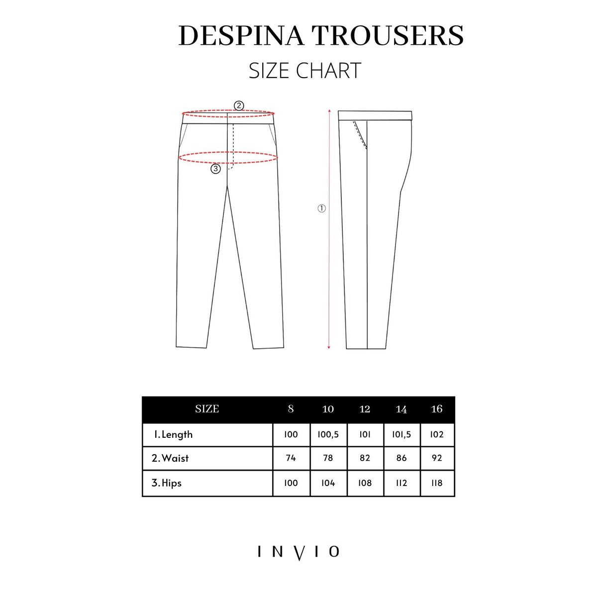 INVIO Despina Overlap Fold Trousers | Celana Wanita - Marea Collection