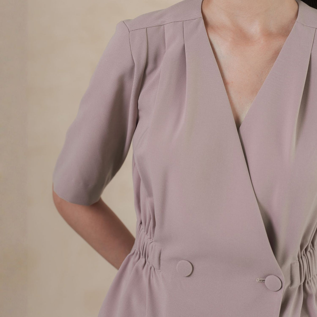 INVIO Despina Cinched Waist Peplum Top | Atasan Wanita - Marea Collection