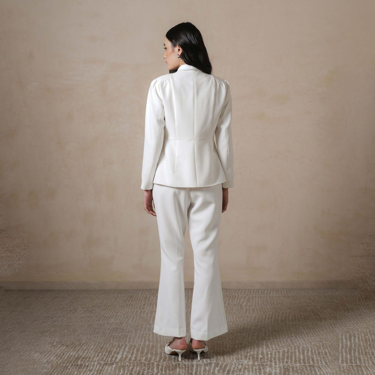 INVIO Davinelle Pleated Peplum Blazer | Jas Wanita - Marea Collection