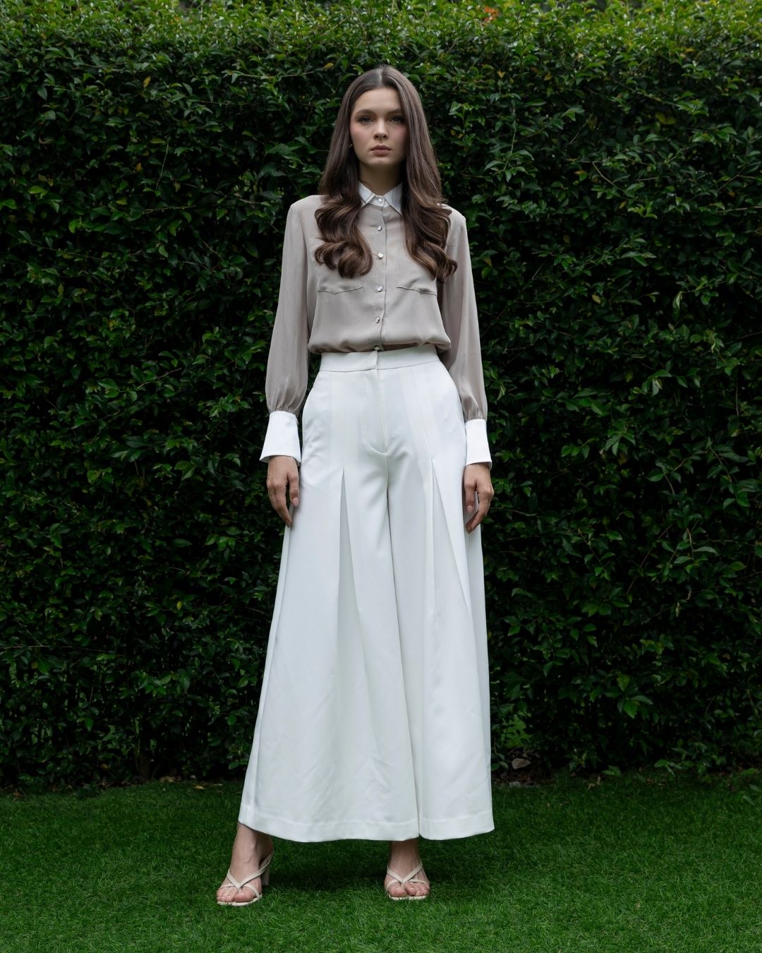 INVIO Tara Fold Trousers | Celana Wanita - Luminescence