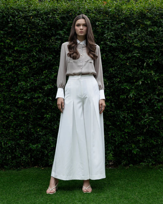 INVIO Tara Fold Trousers | Celana Wanita - Luminescence