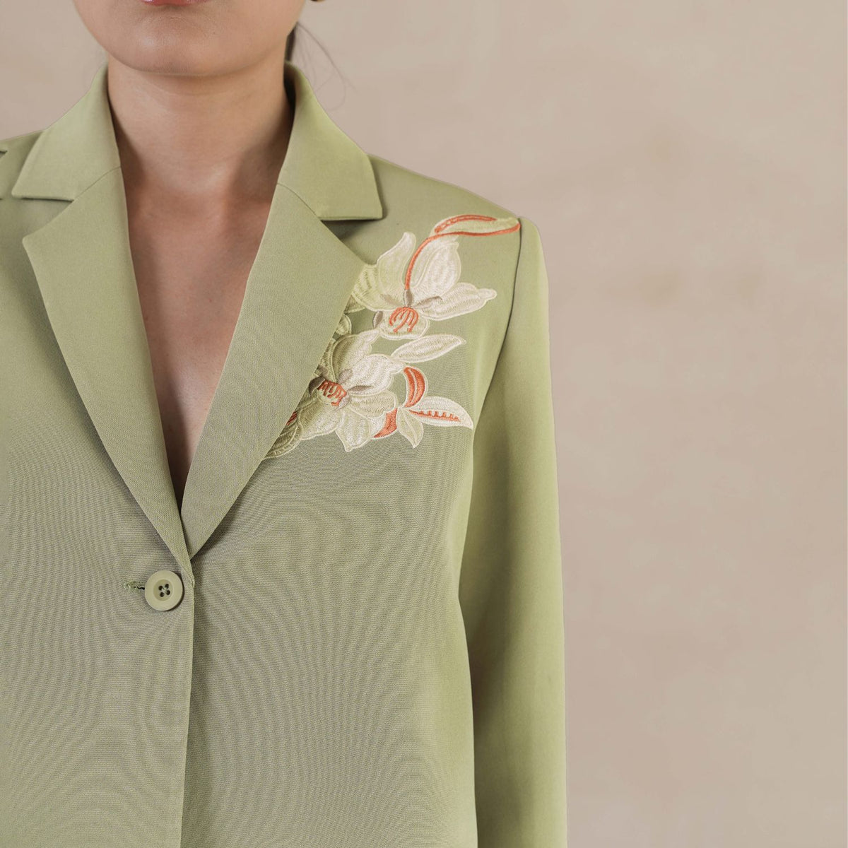 INVIO Darla Floral Embellished Blazer | Jas Wanita - Marea Collection