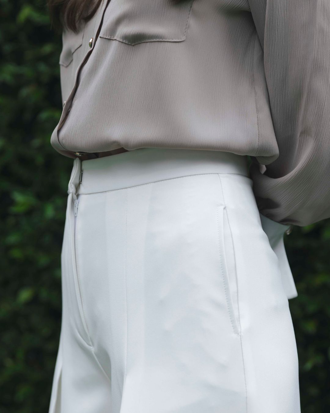 INVIO Tara Fold Trousers | Celana Wanita - Luminescence