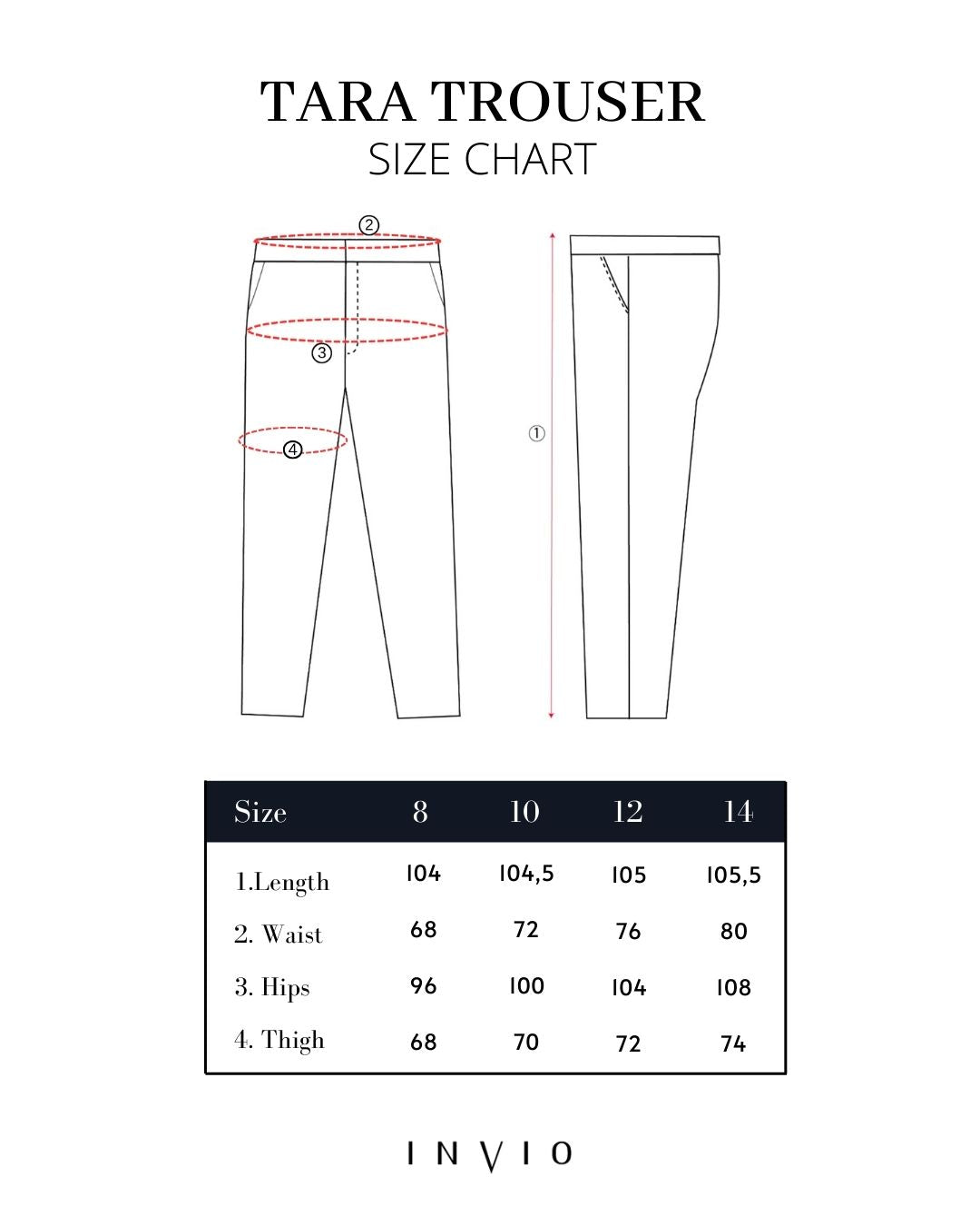 INVIO Tara Fold Trousers | Celana Wanita - Luminescence