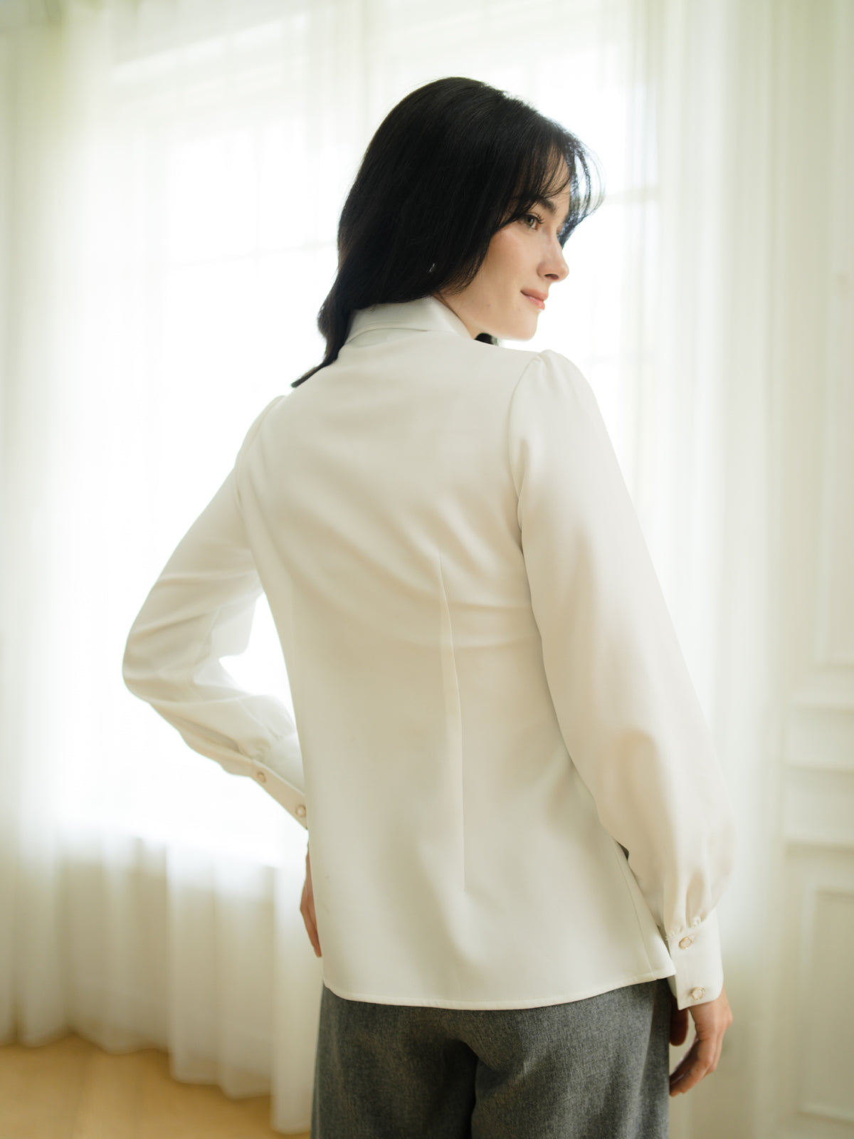 INVIO Rivenna Peplum Shirt | Kemeja Atasan Wanita - Aurist