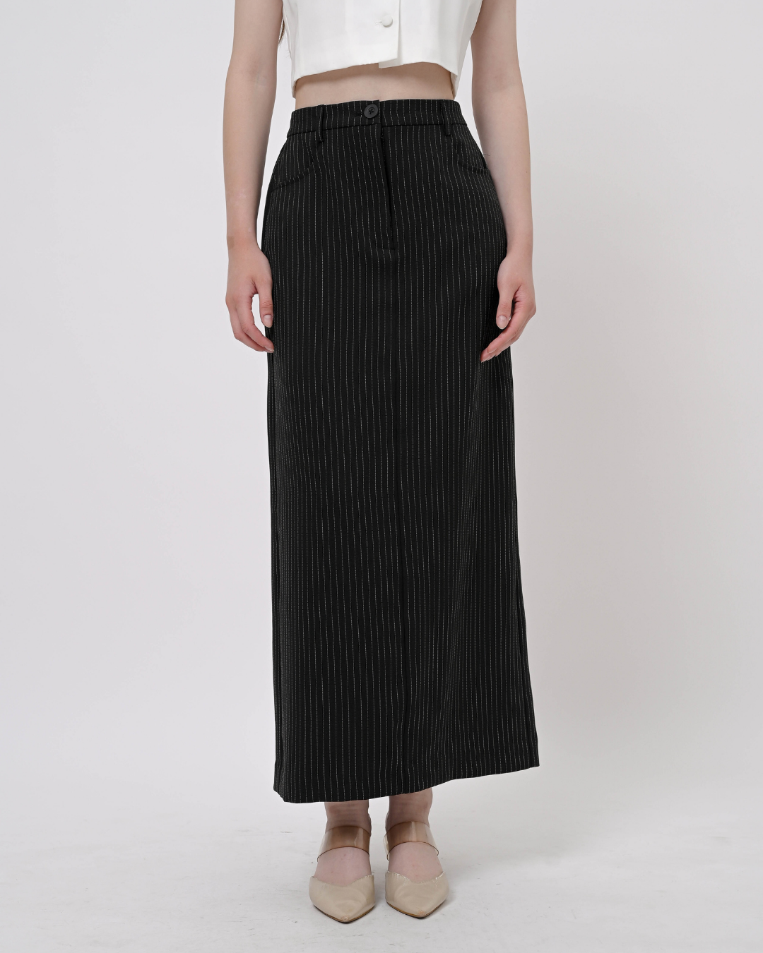 Heriette Stripe Maxi Skirt | Rok Wanita - Everlasting