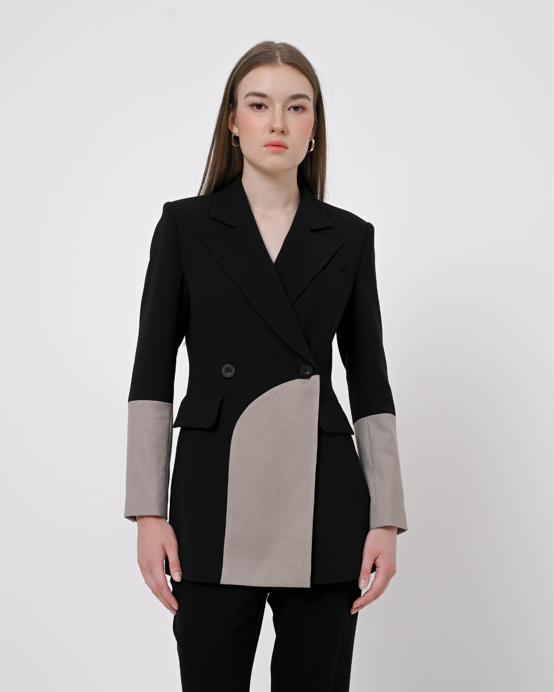 Harley Curved-Cut Blazer | Jas Wanita - Everlasting