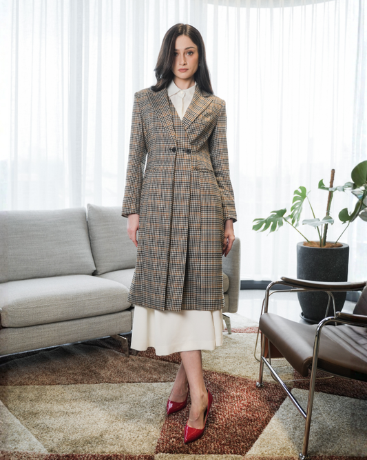 INVIO Miranda Layered Effect Long Blazer | Jas Wanita - Runway