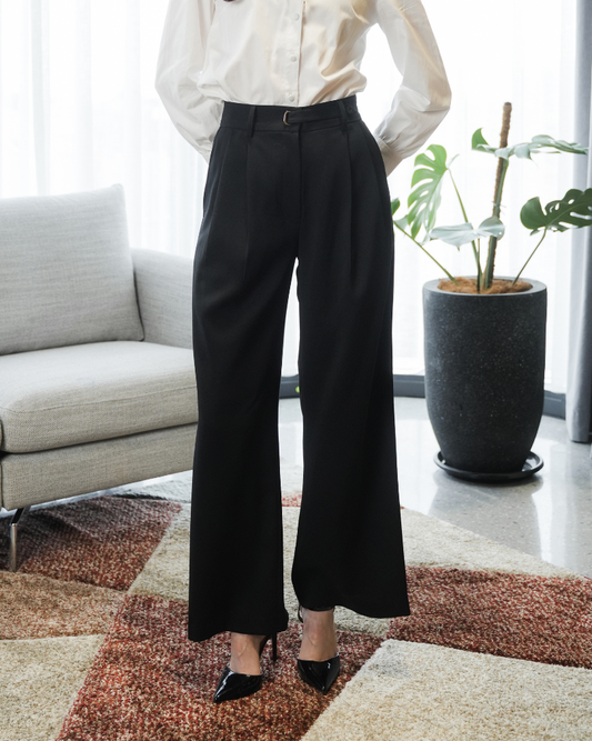 INVIO Holt Oval Ring Buckle Trousers | Celana Wanita - Runway