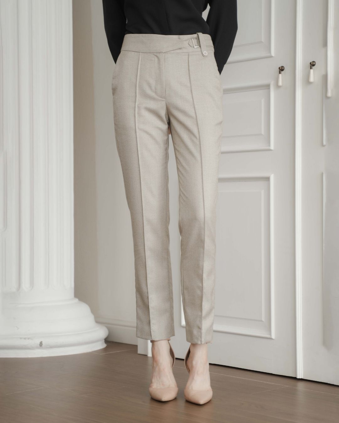 Caryn Buckle Waist Trousers