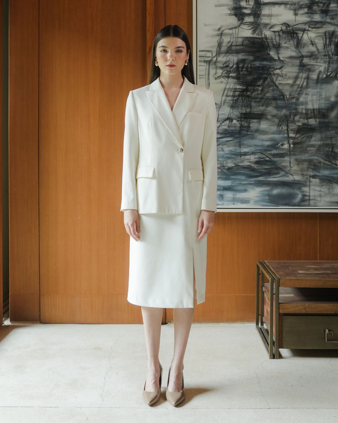INVIO Belisse Blazer Dress | Dress Jas Wanita - Amber Collection