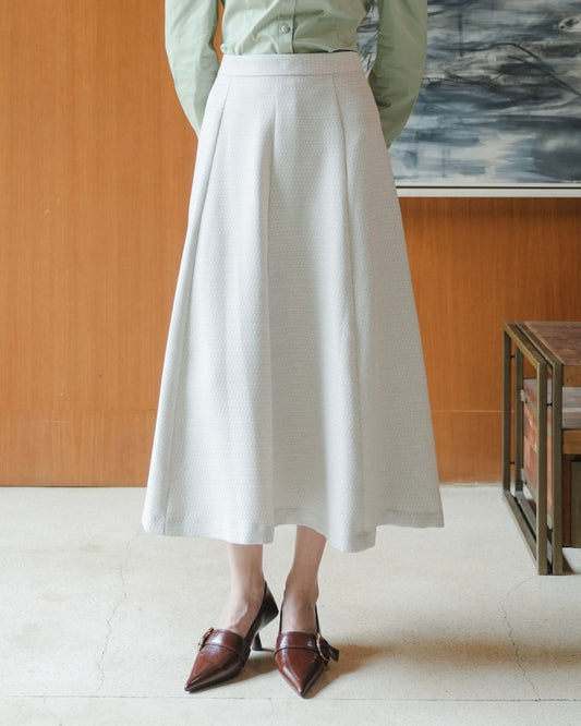 INVIO Bennett A-Line Tweed Skirt | Rok Wanita - Amber Collection