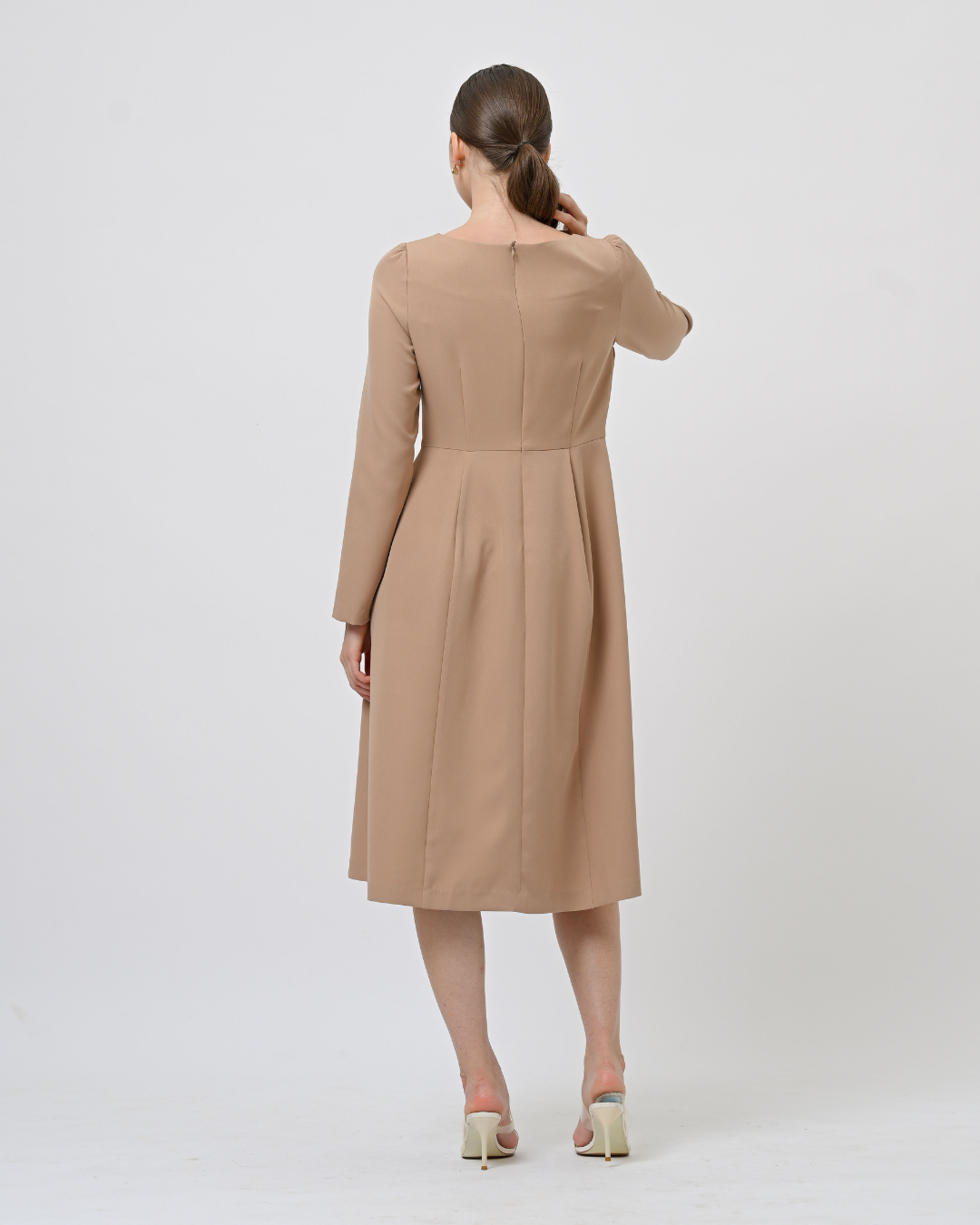 Zellie Button-Belted Dress