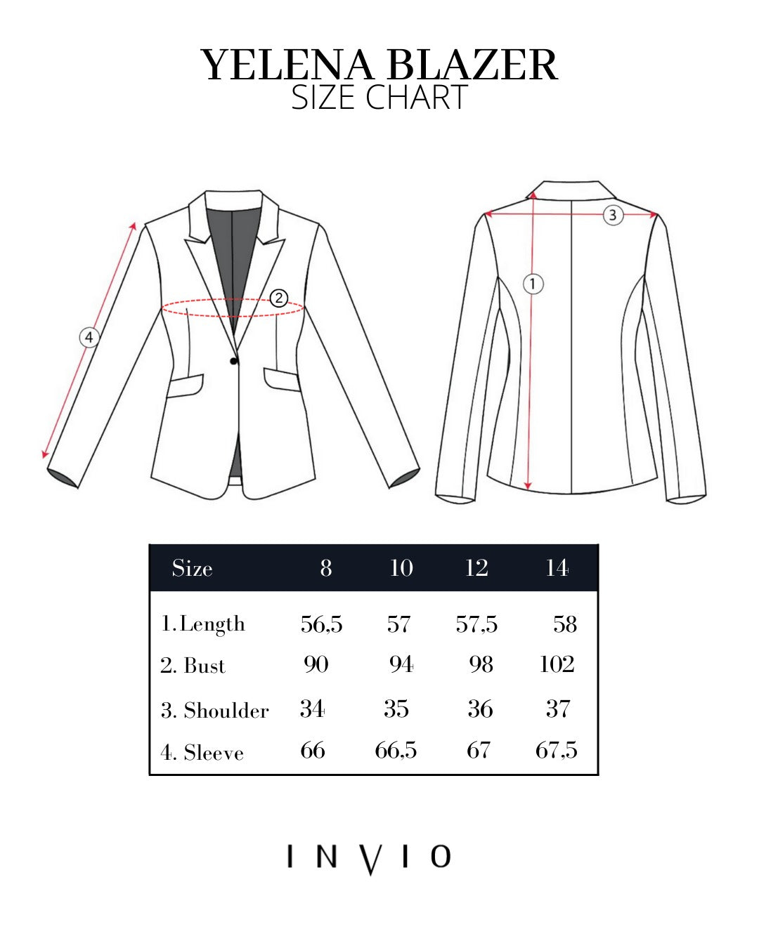 INVIO Yelena Blazer | Jas Wanita - Aurist