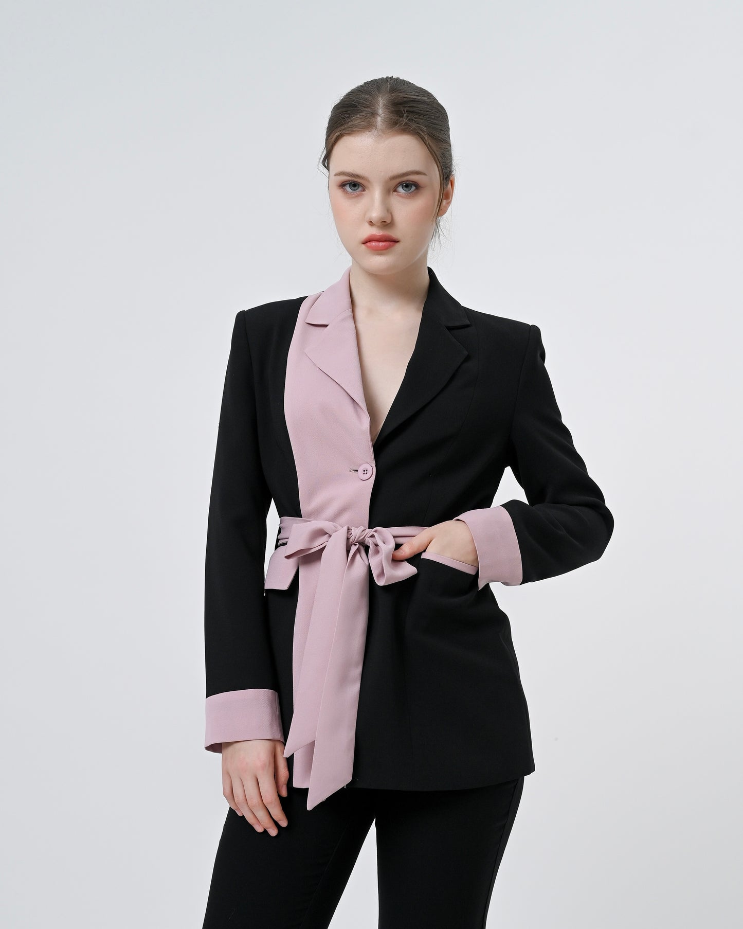 Veronica Black-Pink Blazer